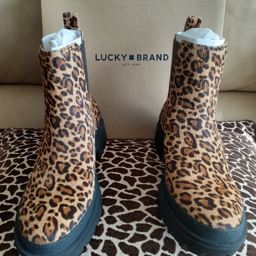 Leapord Print Lucky Brand Boots
